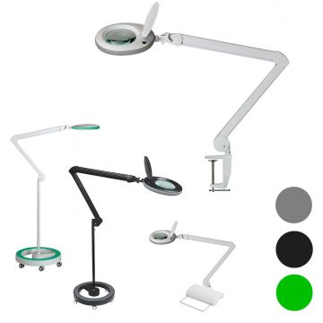 Lumeno #7213/15/18 con lente d’ingrandimento + luce LED - Ø127mm - Vari ingrandimenti+