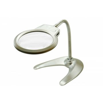 Lampada da tavolo con lente d’ingrandimento luce LED - 2,25x/2,5x - Da appoggio o a morsetto+