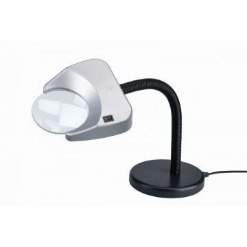Tech-Line Lampada da tavolo con lente d’ingrandimento - 2x 120mm - LED+