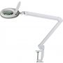 Lumeno #7213 con lente d’ingrandimento + luce LED - 1.75x (3dpt) - Ø127mm - Bianco - morsetto da tavolo thumbnail