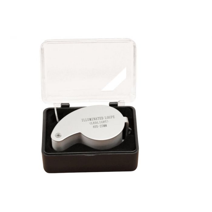 Lente d’ingrandimento pieghevole - 10x 25mm - LED