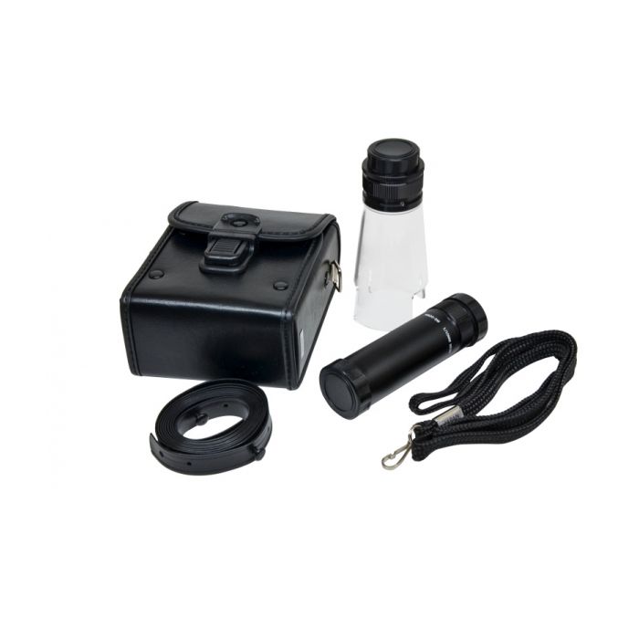 Specwell Monoculare [8x20] + Supporto Microscopio [25x] - Reticolo Integrato